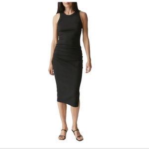 Michael Stars Wren side slit sleeveless Body-Con Midi Dress Size MED